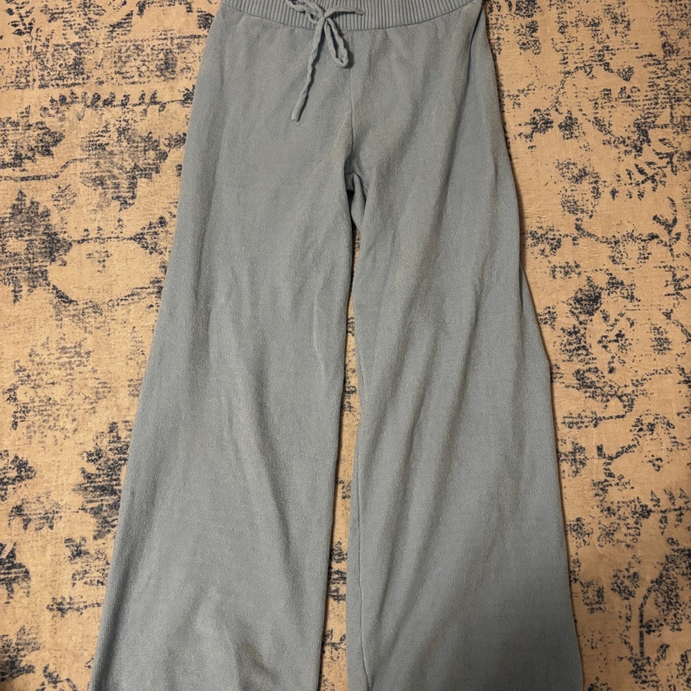 Hippie Rose Baby Blue Knit Pants